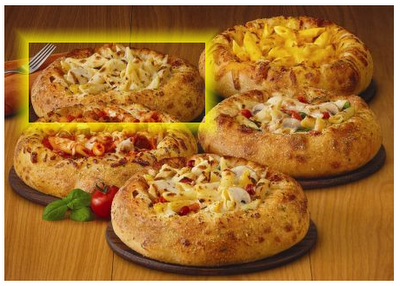 Pasta in bread bowl